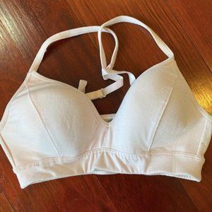 Athleta Sport Bra in Milkshake Peach / Orchid Pink